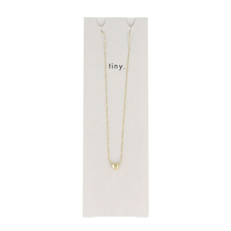ネックレス tiny. ニッケルフリー ハート メタル プチネックレス