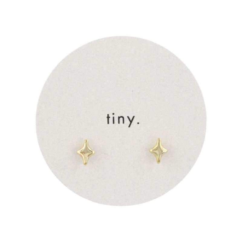 ピアス tiny. ニッケルフリー ダイヤシェイプ メタル スタッドピアス