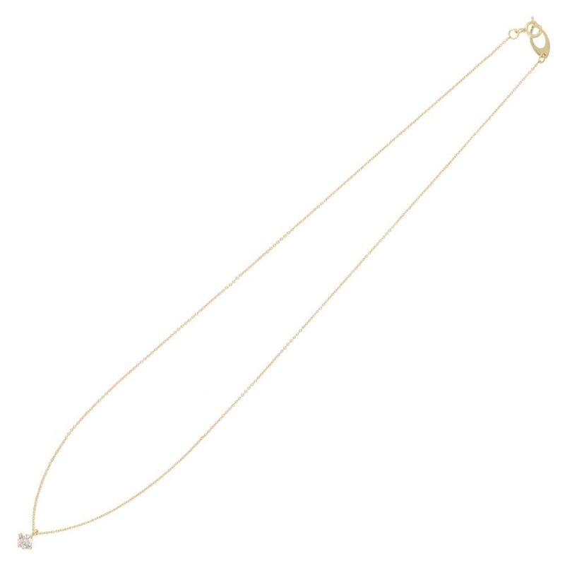 ネックレス ニッケルフリー スーパーキュービックジルコニア 1粒 4mm プチネックレス