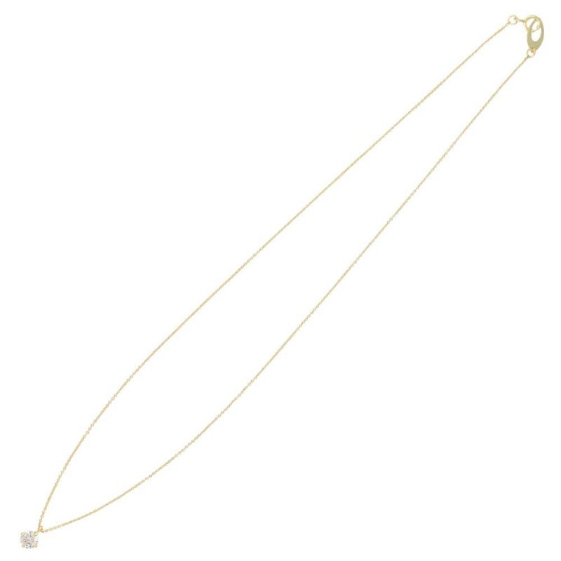 ネックレス ニッケルフリー スーパーキュービックジルコニア 1粒 5mm プチネックレス