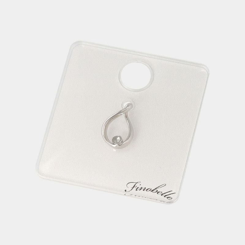 【Finobelle】necklace charm/選べるペンダントチャーム 本ロジウム厚メッキ ドロップ 天然石 アクアマリン ネックレスチャーム ニッケルフリー
