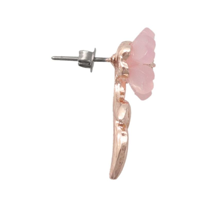 ピアス ニッケルフリー 桜 リーフ メタル チタンポスト スタッドピアス