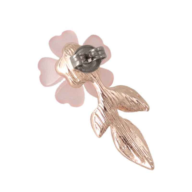 ピアス ニッケルフリー 桜 リーフ メタル チタンポスト スタッドピアス