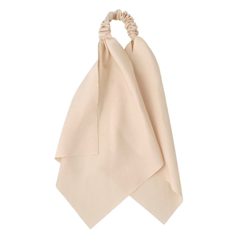 ヘアゴム scarfpony モノトーン リボン ロング スカーフポニー ヘアポニー