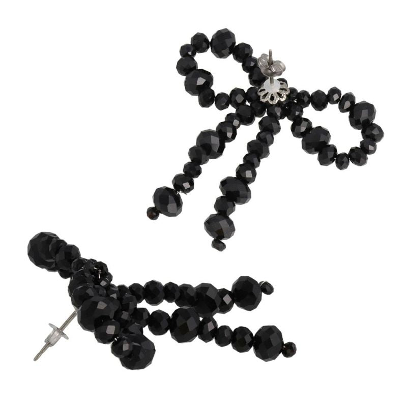ピアス beads accessory ニッケルフリー カットビーズ リボン チタンポスト スタッドピアス
