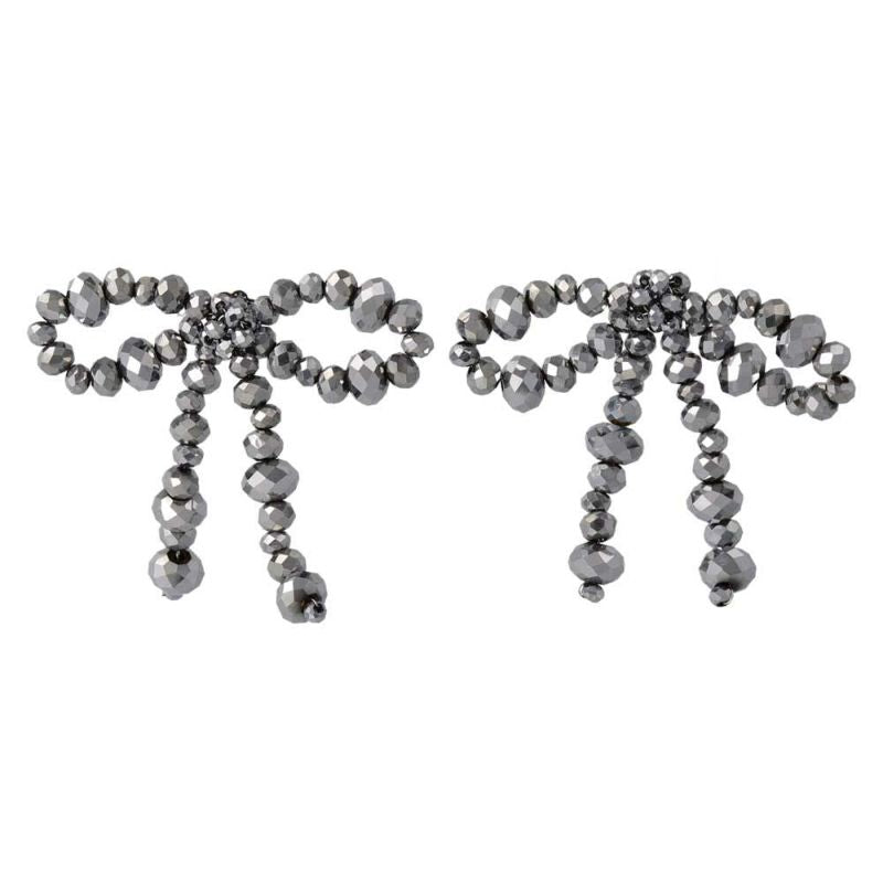 ピアス beads accessory ニッケルフリー カットビーズ リボン チタンポスト スタッドピアス