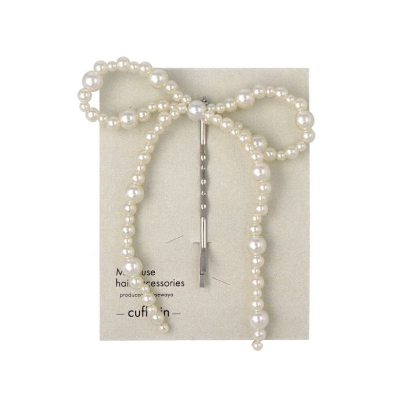 ヘアピン beads accessory パール リボン アメピン カフピン