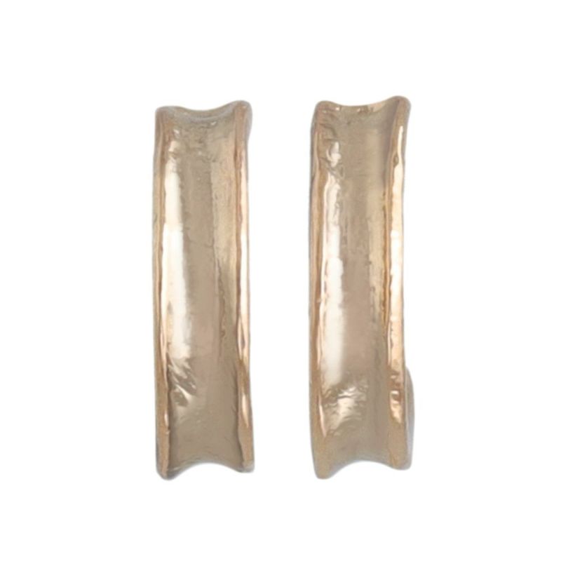 ピアス シンプル K18ピンクゴールドポスト C型 スタッドピアス