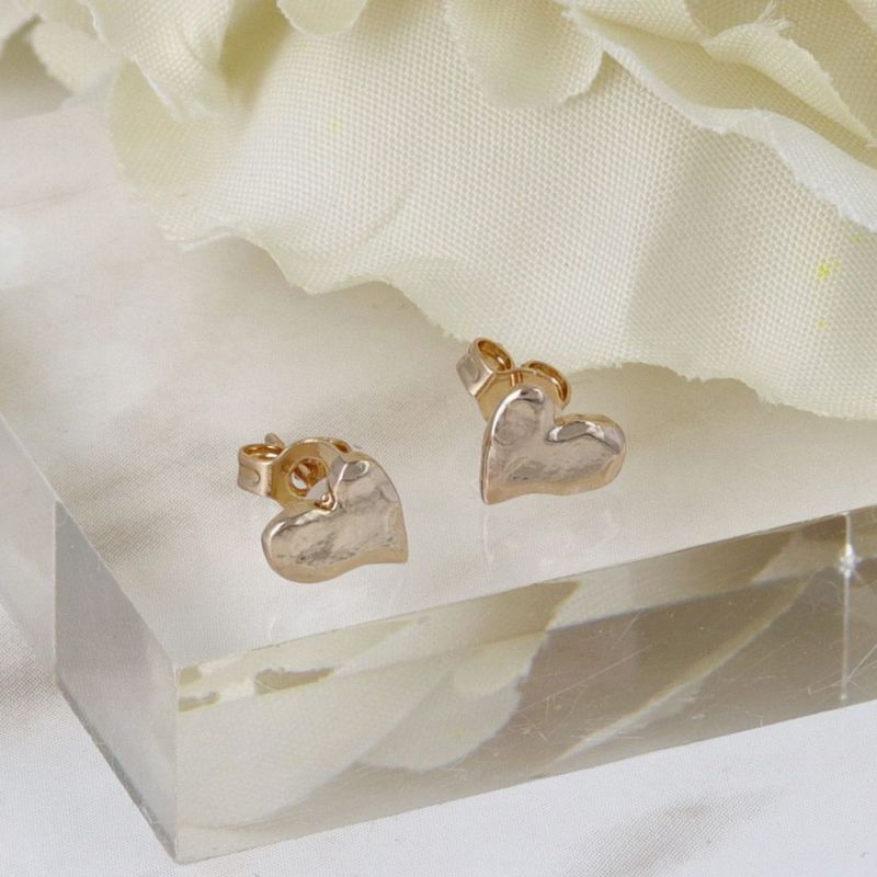 セカンドピアス 18金 ピアス 18k ハート ピアス(両耳用)K18