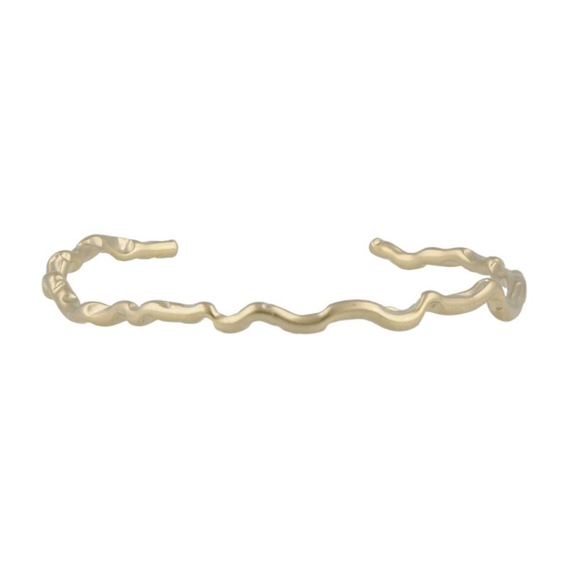 ブレスレット ニッケルフリー sable gold ニュアンス ハーフバングル