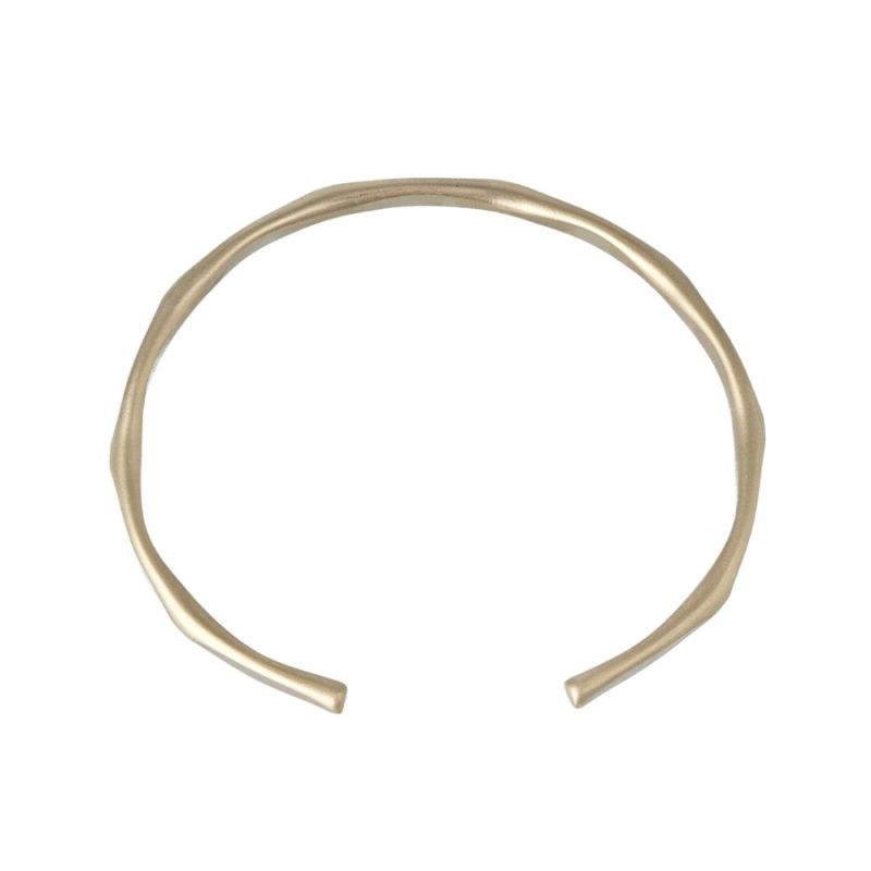 ブレスレット ニッケルフリー sable gold カット ハーフバングル