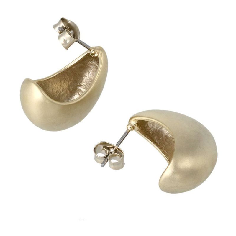 ピアス ニッケルフリー sable gold ムーン ステンレスポスト スタッドピアス