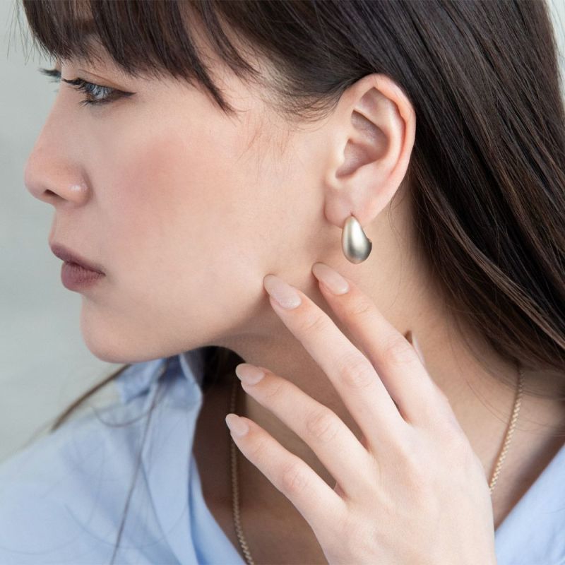 ピアス ニッケルフリー sable gold ムーン ステンレスポスト スタッドピアス