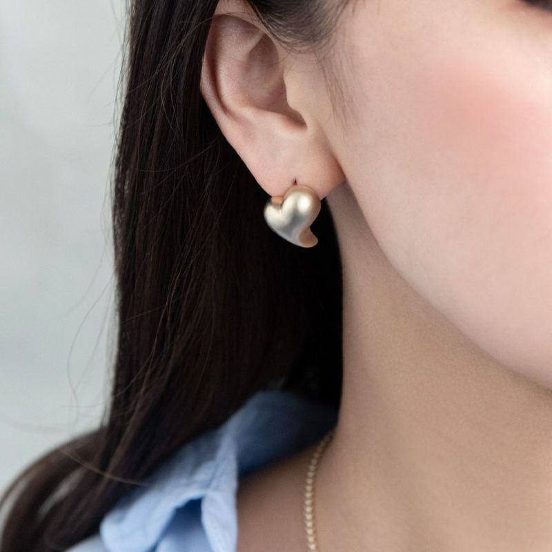 ピアス ニッケルフリー sable gold ハート ステンレスポスト スタッドピアス