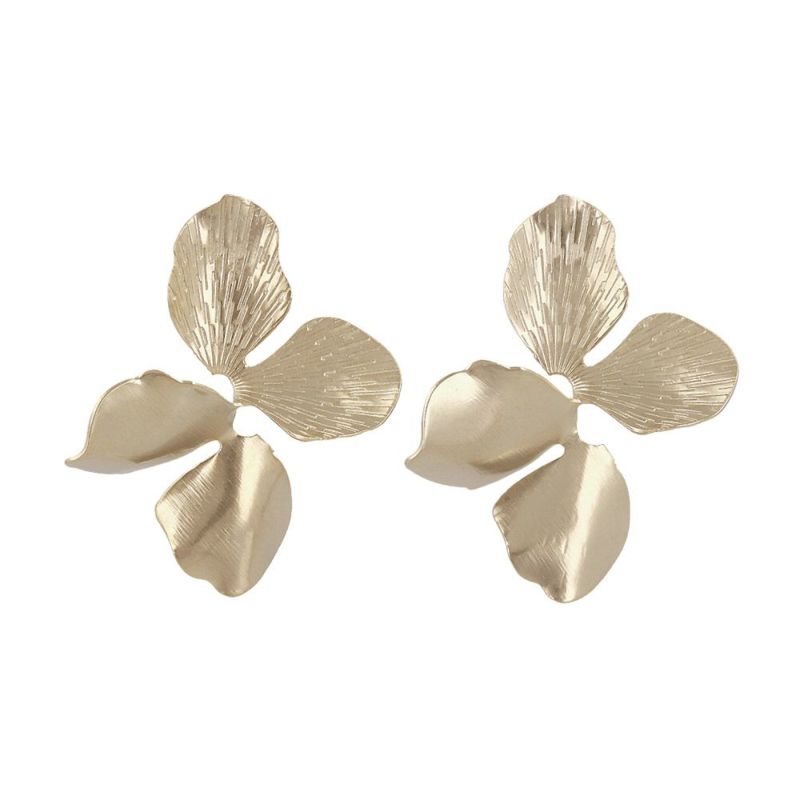 ピアス ニッケルフリー sable gold フラワー ステンレスポスト スタッドピアス