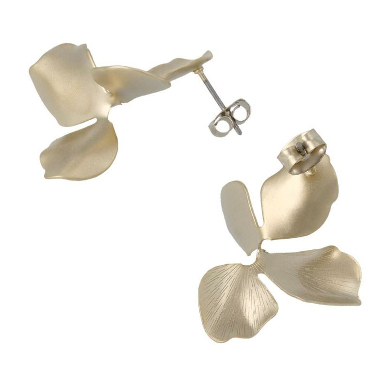 ピアス ニッケルフリー sable gold フラワー ステンレスポスト スタッドピアス