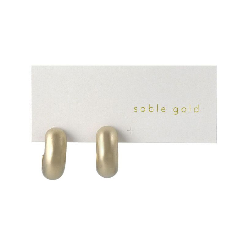 ピアス sable gold ラウンド ステンレスポスト C型 スタッドピアス