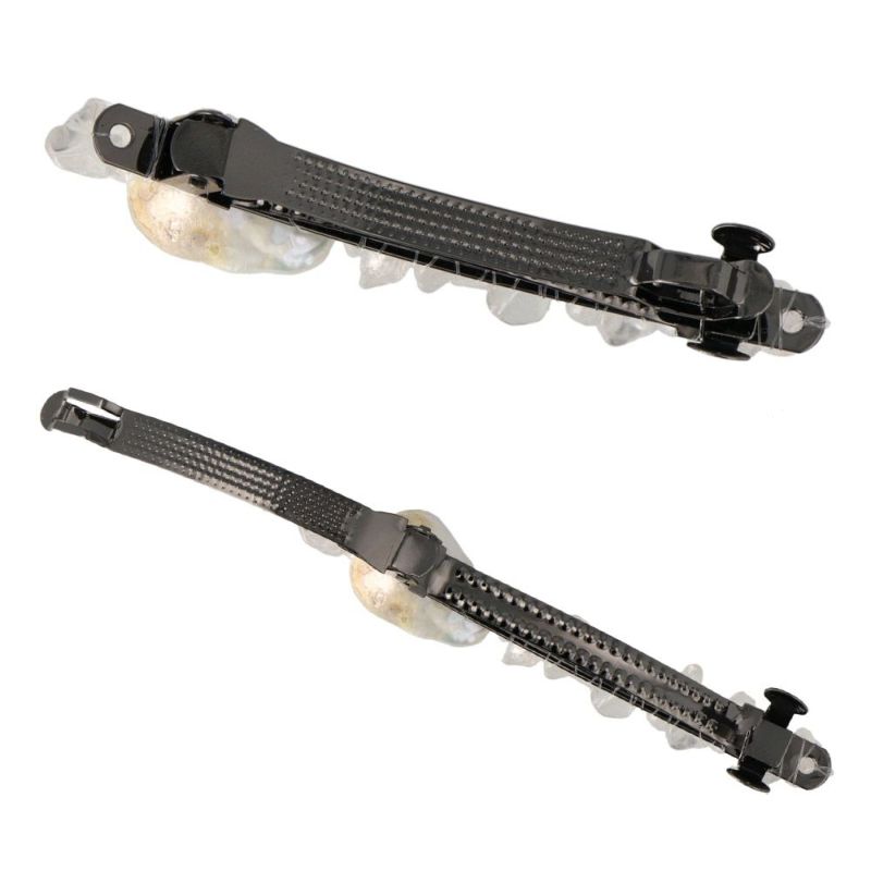 バレッタ kati オイスターバロックパール さざれクリスタル 2段式金具