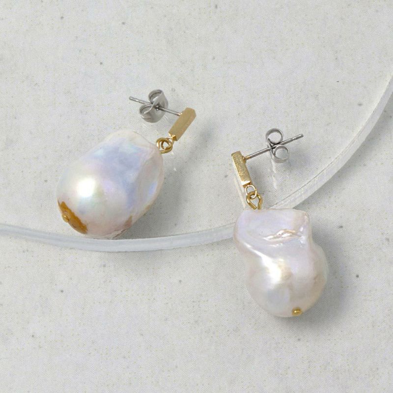お客ページ　5点まとめ　オイスターバロック　パールルース　パールピアス 楽天市場】20%オフSALE 延長決定☆淡水パール ルース【穴なし