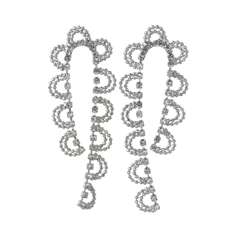 ピアス ニッケルフリー メタル ボール ストーン レース カーブ スタッドピアス