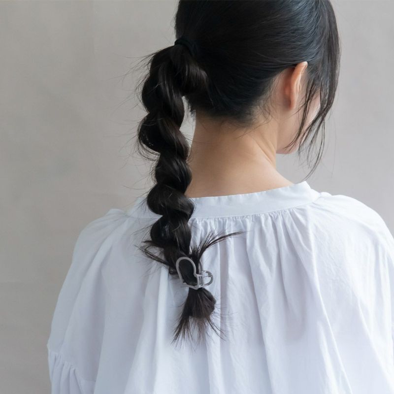 ヘアクリップ ハート マットカラー ミニ バンスクリップ
