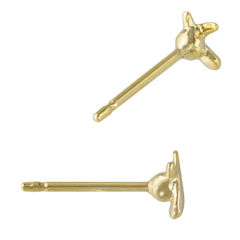 ピアス tiny. ニッケルフリー メタル クロス ライン スタッドピアス