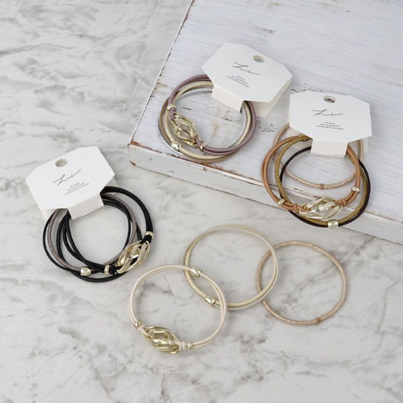 No.061 ぷっくりハートチャーム 3ペア ステンレス ] ぷっくりハート