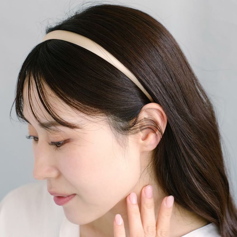 カチューシャ kati シルク 13mm ベージュ
