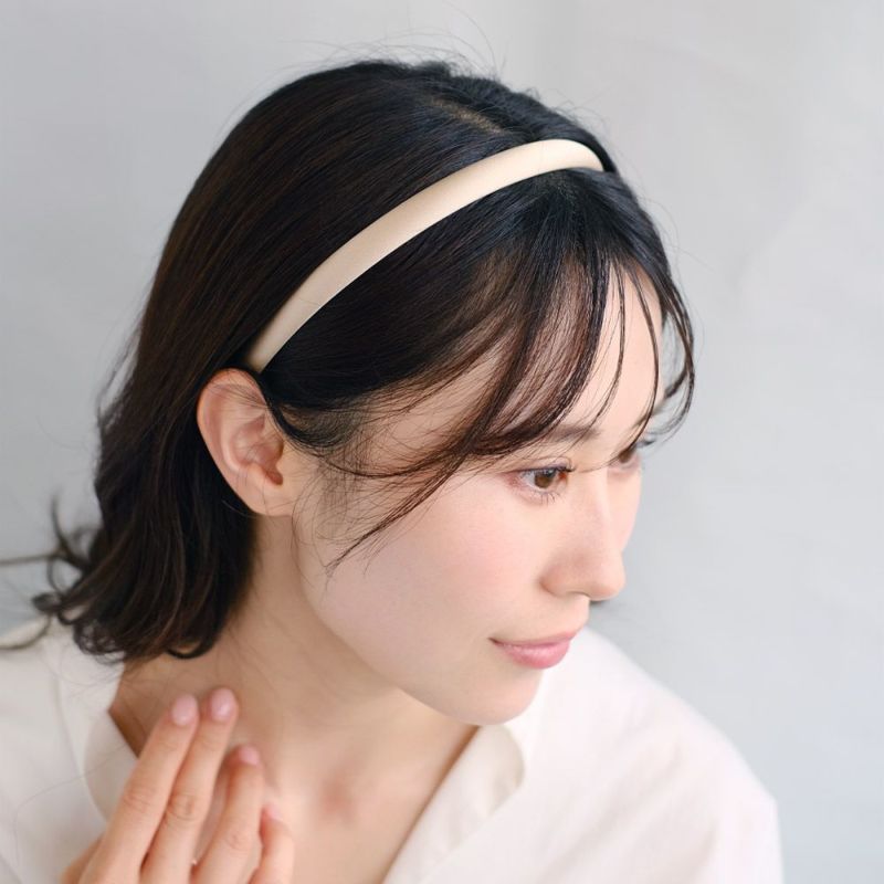 カチューシャ kati シルク 13mm ベージュ