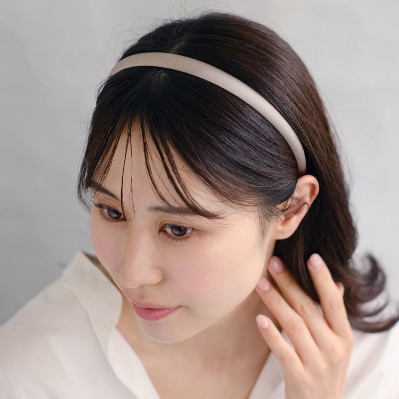 カチューシャ kati シルク 13mm グレー