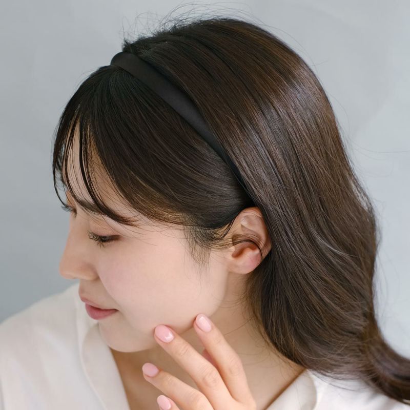 カチューシャ kati シルク 13mm ブラック