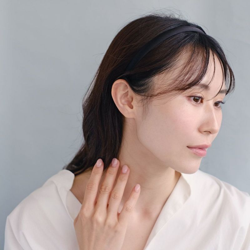 カチューシャ kati シルク 13mm ブラック