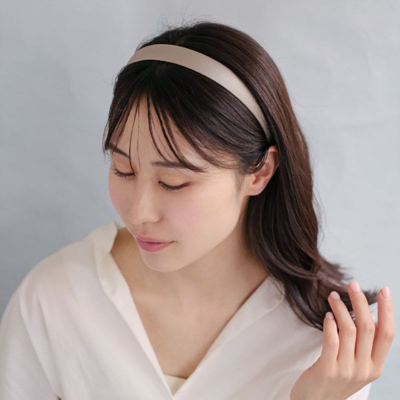 カチューシャ kati シルク 20mm グレー