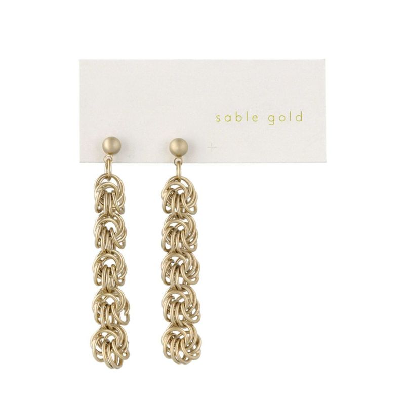 ピアス ニッケルフリー sable gold サブルゴールド メタル ボール クロス ミニ リング ロング ステンレスポスト スタッドピアス