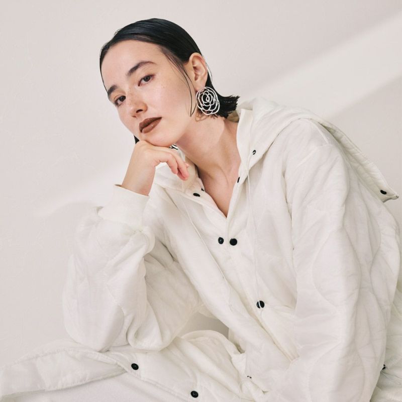【LIMITED NUMBER】Vintage Like ピアス ニッケルフリー メタル フラワー バラ 透かし ビッグ チタンポスト スタッドピアス