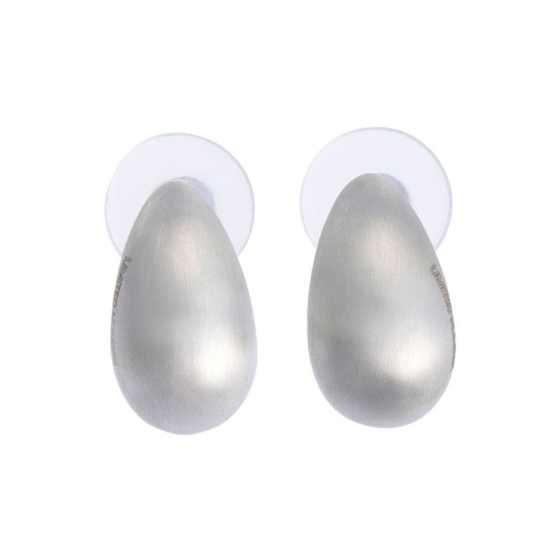 【LIMITED NUMBER】STAINLESS collection ピアス メタル ドロップ C型 スタッドピアス
