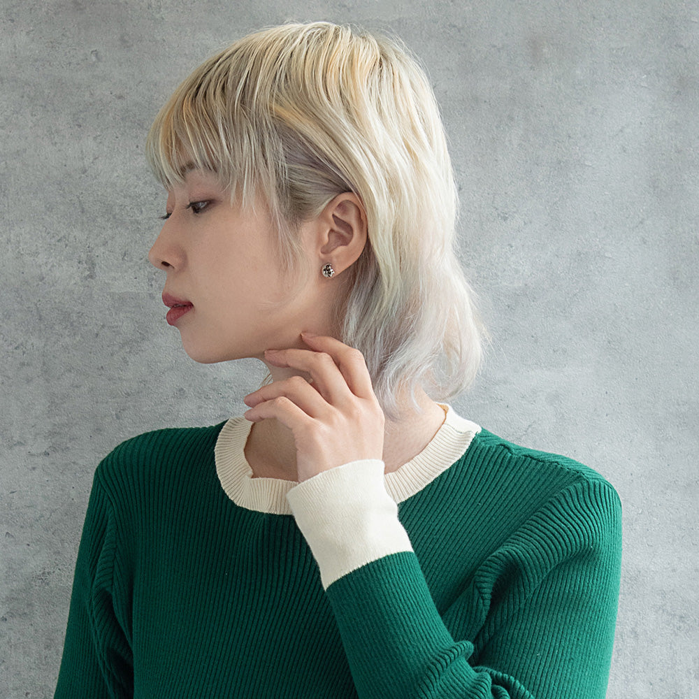 ボディピアス 三日月 ムーン 蛙 カエル ストレートバーベル ネジ式 サージカルステンレス 14G 【1個販売】