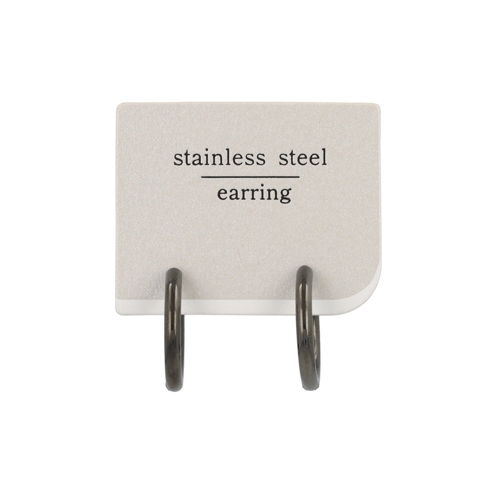 イヤリング ステンレス 直径1.9cm 幅2mm メタル シンプル フープイヤリング