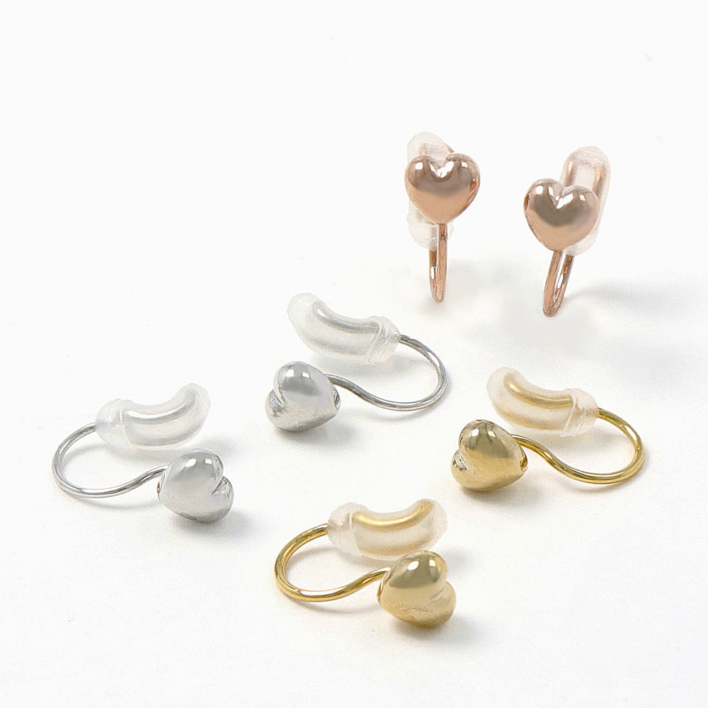 ノンホールピアス ニッケルフリー メタル ミニ ハート エアリー