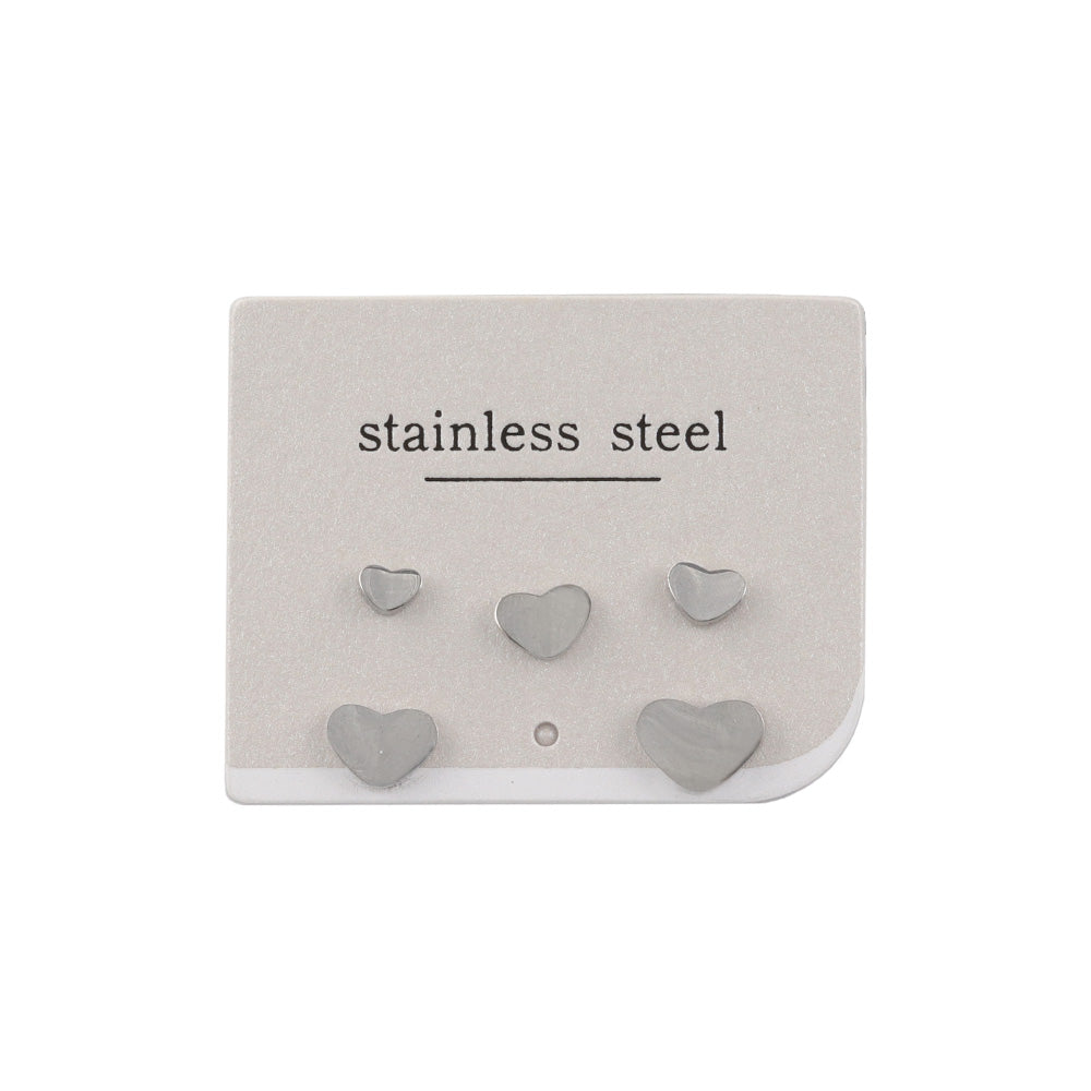 ピアス ステンレス ハート 5個セット ステンレスポスト スタッドピアス