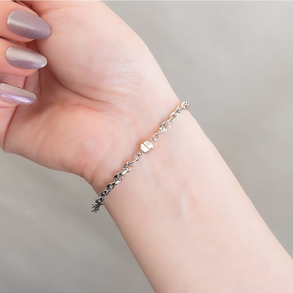 ブレスレット ニッケルフリー メタル リンクチェーン マグネットブレスレット