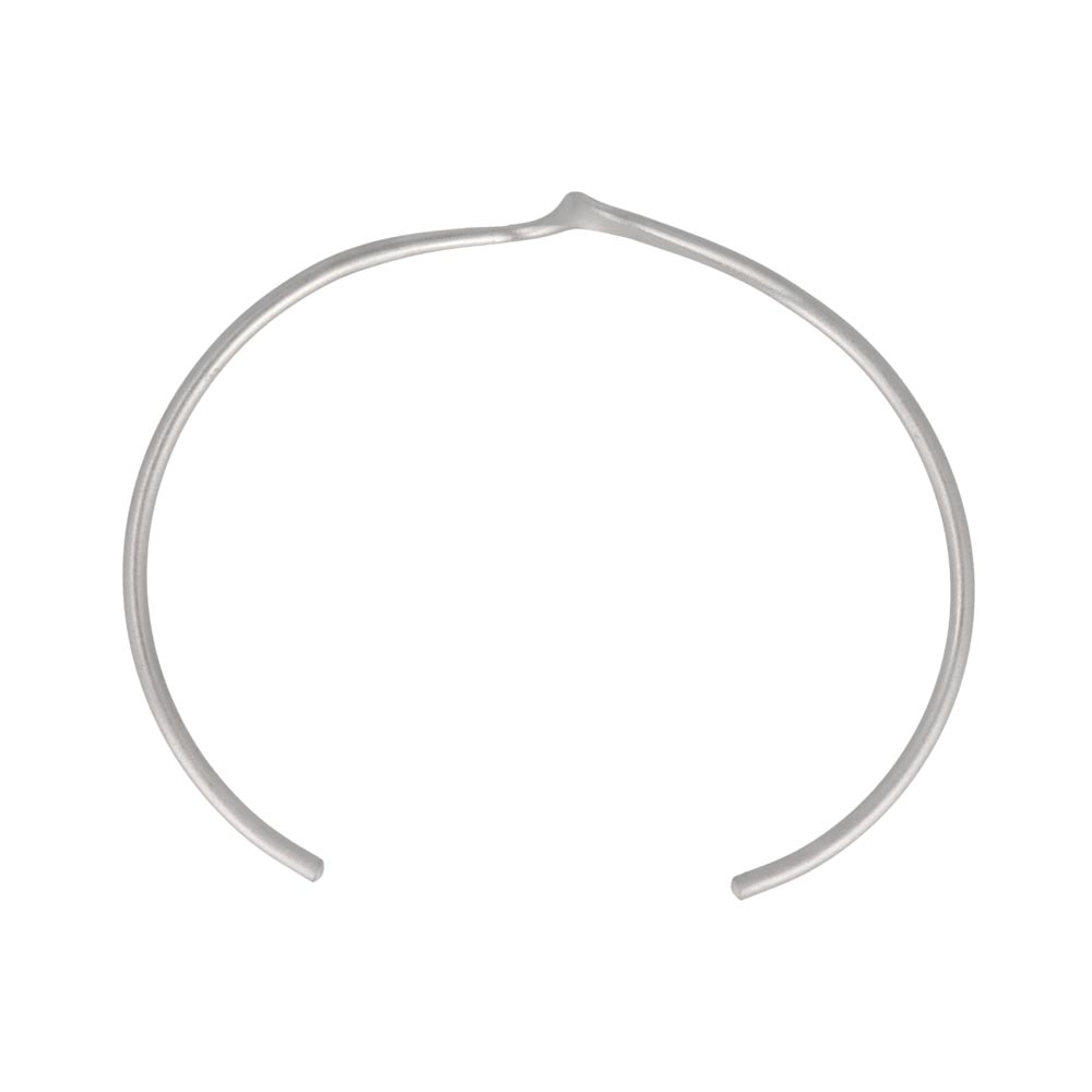 ブレスレット ニッケルフリー sable silver メタル センター ツイスト スリム ライン ハーフバングル