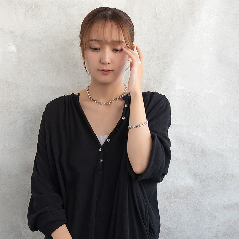 ブレスレット Awesome ニッケルフリー メタル サークル ボール チェーンブレスレット