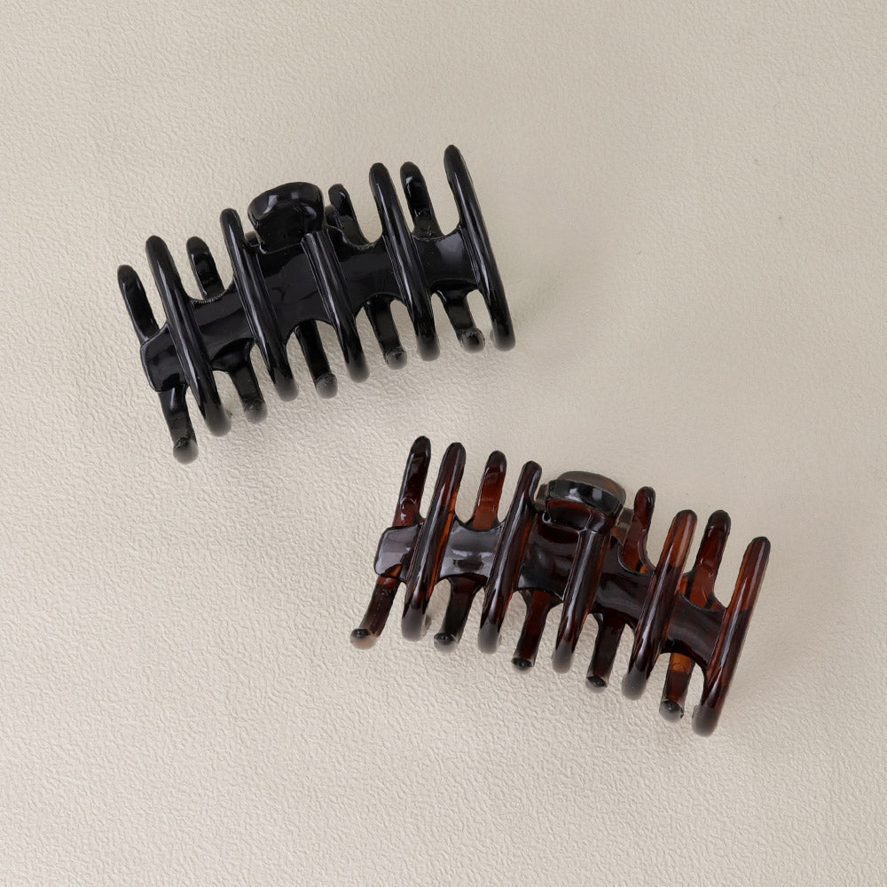 ヘアクリップ ライン ベーシック カラー 68mm バンスクリップ