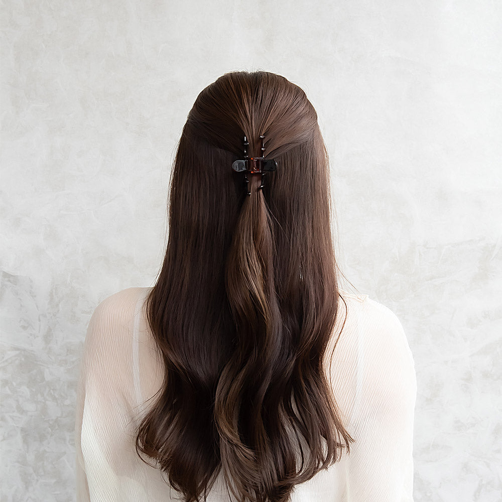 ヘアクリップ ライン ベーシック カラー 68mm バンスクリップ