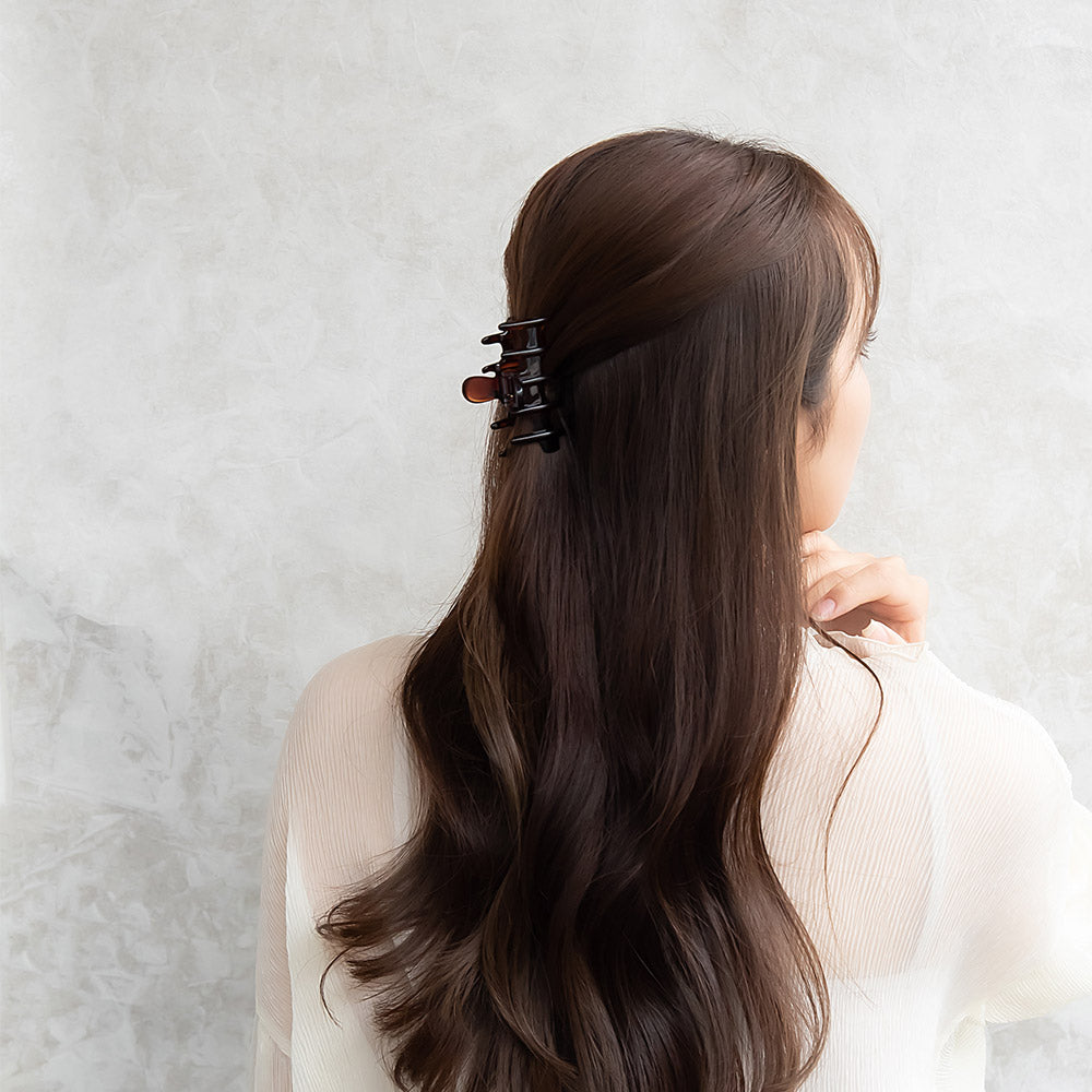 ヘアクリップ ライン ベーシック カラー 68mm バンスクリップ