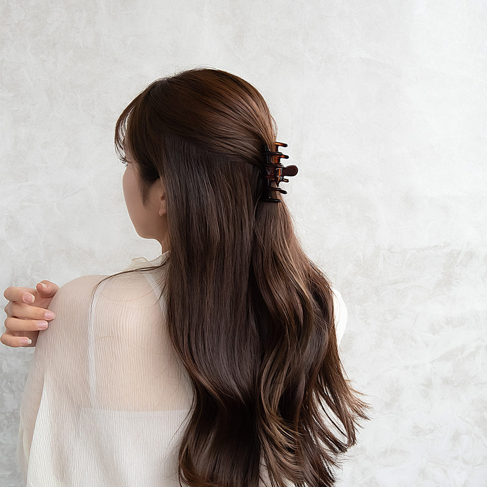ヘアクリップ ライン ベーシック カラー 68mm バンスクリップ