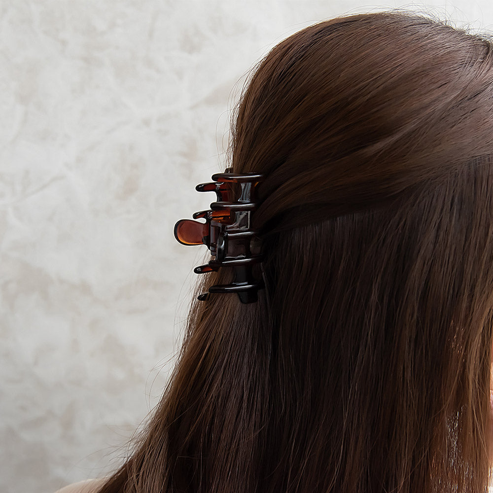 ヘアクリップ ライン ベーシック カラー 68mm バンスクリップ