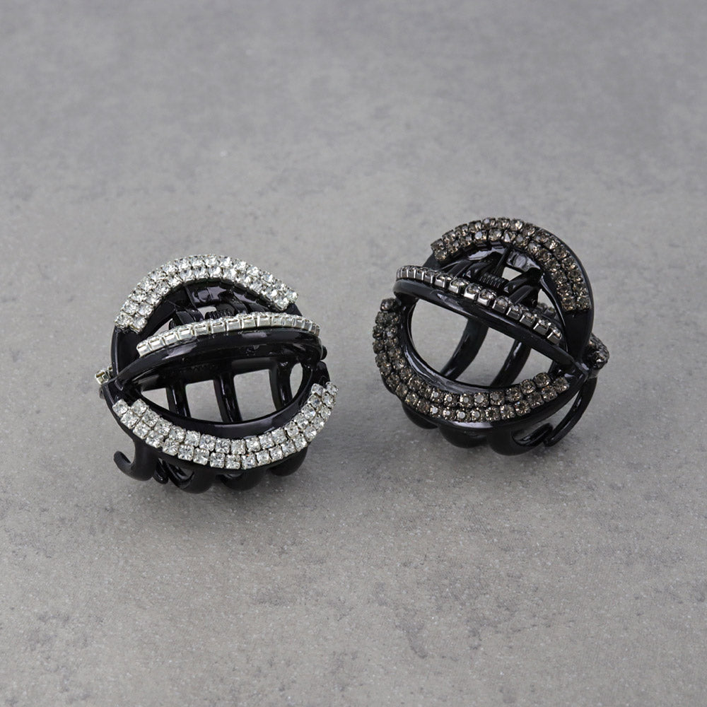 ヘアクリップ　ブラック バレッタ/ヘアクリップ（ブラック/黒色系）ファッション通販