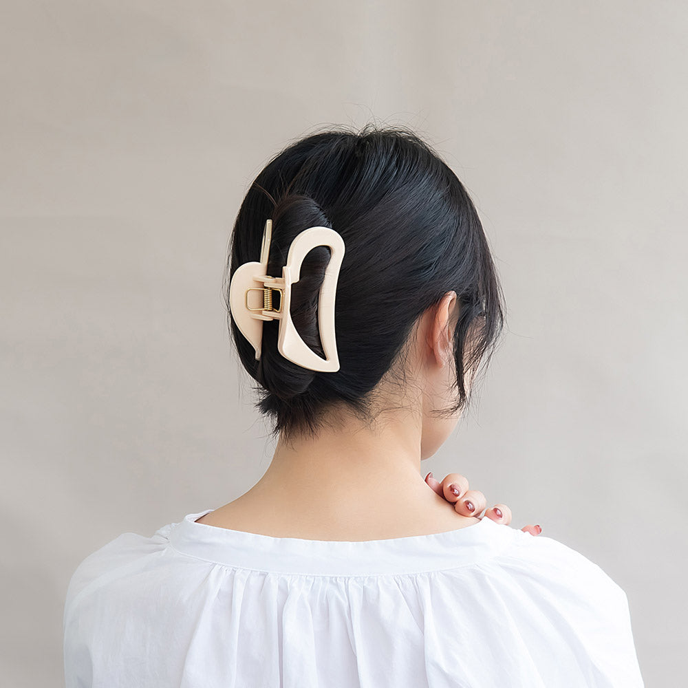 ヘアクリップ ハート バンスクリップ
